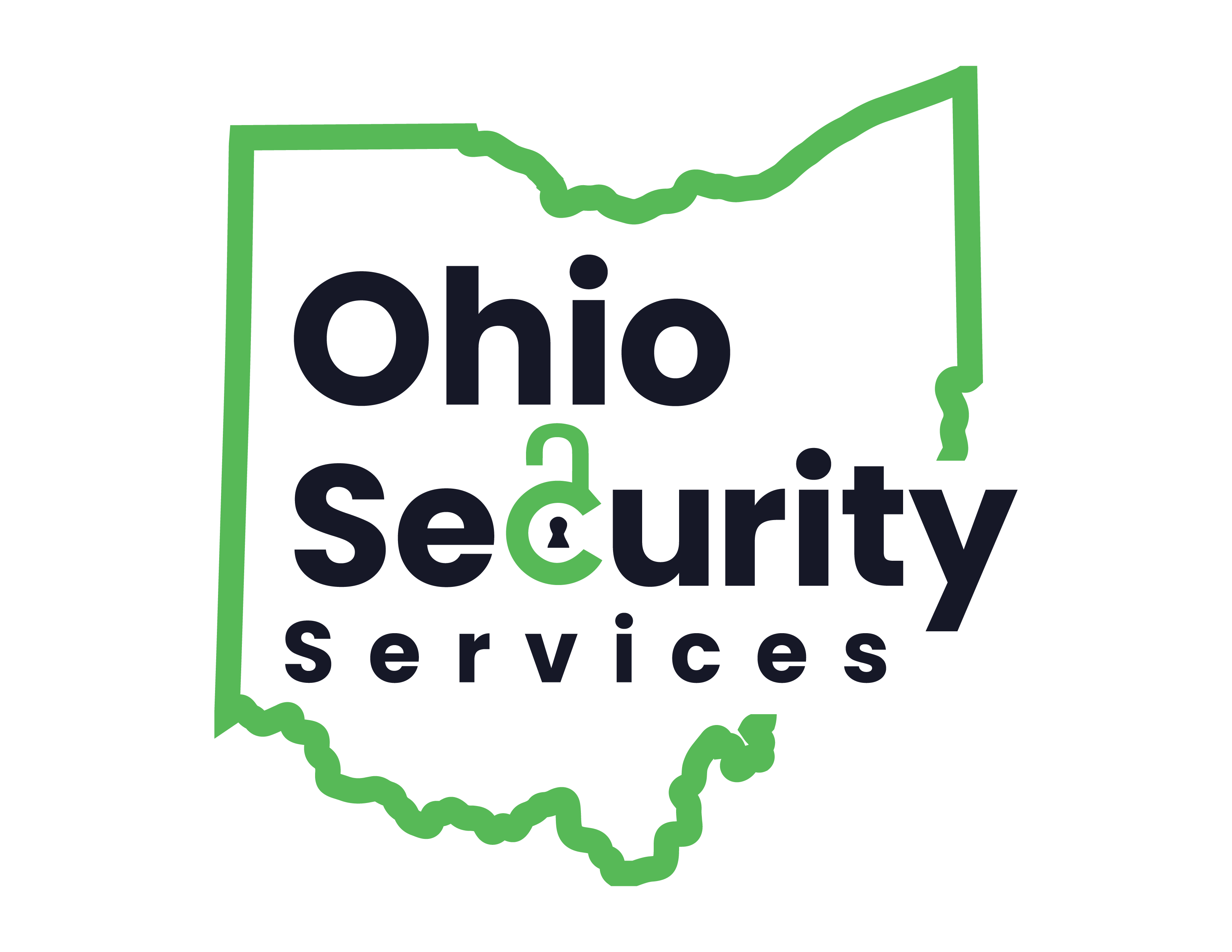 Ohio security services blue logo