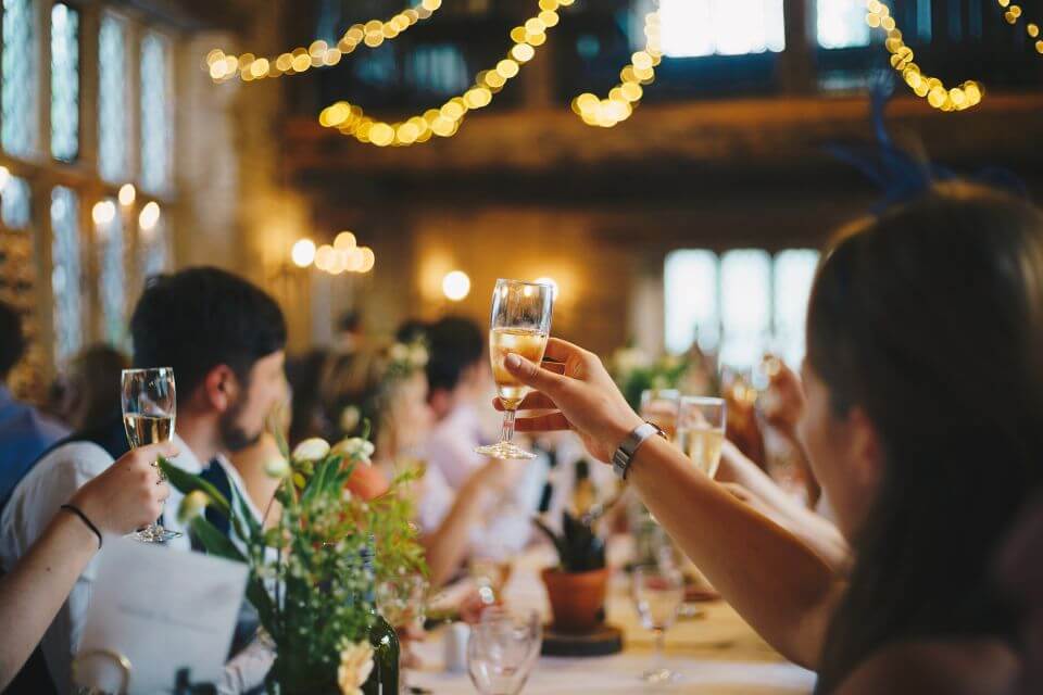 group of people celebrating at a special event